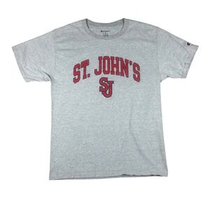 Champion St Johns University Red Storm Graphic T-Shirt Mens Medium Gray